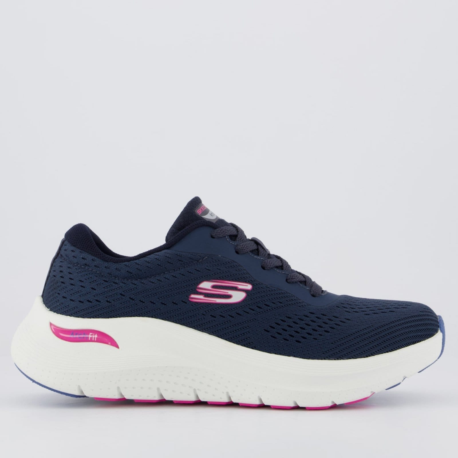 Vista principal Tênis Skechers Arch Fit 2.0 Feminino Marinho Skechers azul marinho