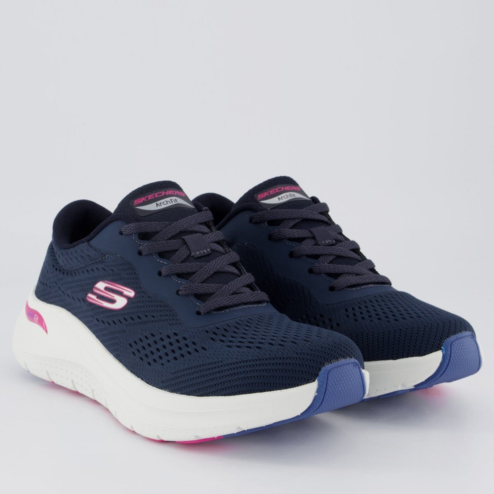 Vista 2 Tênis Skechers Arch Fit 2.0 Feminino Marinho Skechers azul marinho
