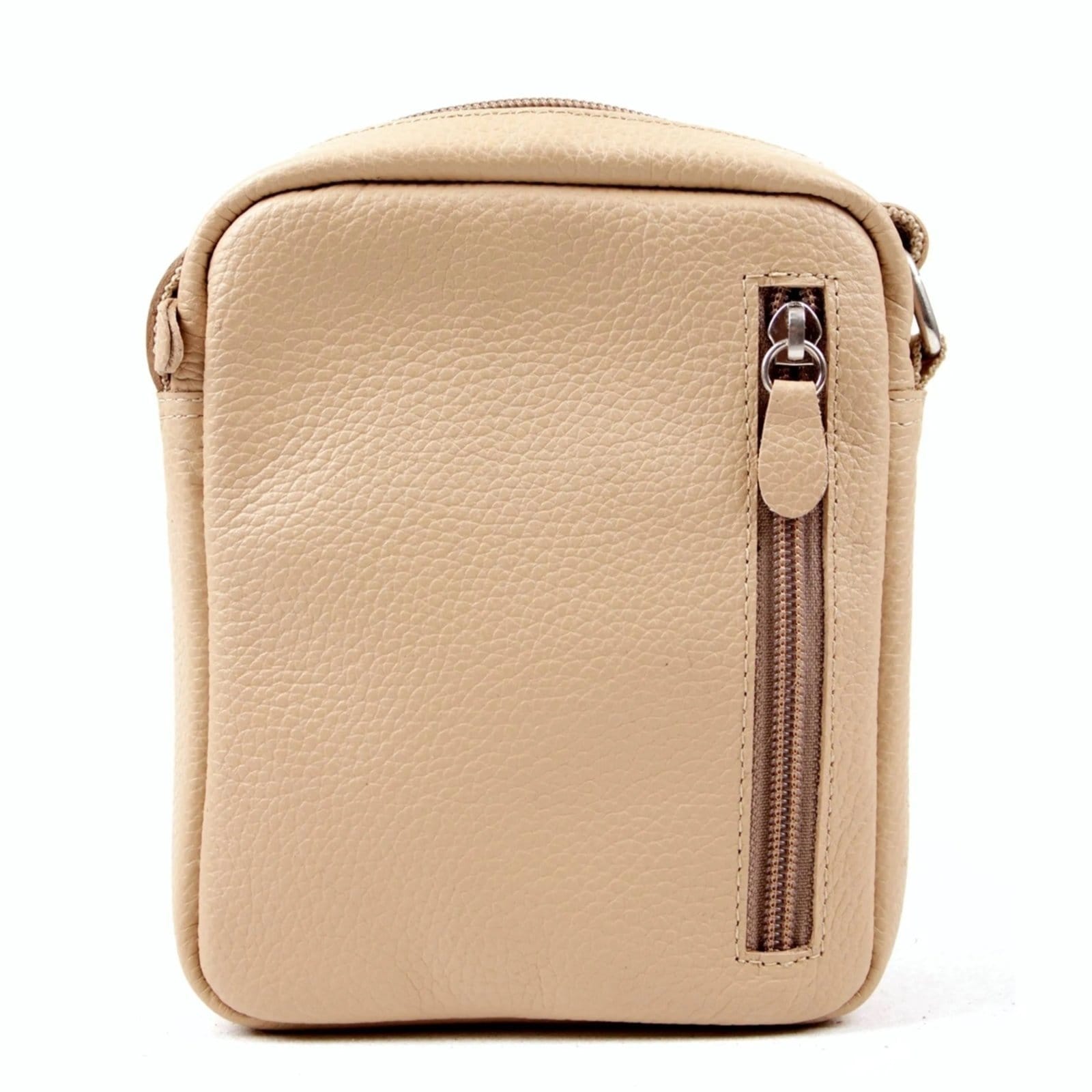 Vista 2 Shoulder Bag em Couro Artlux bege