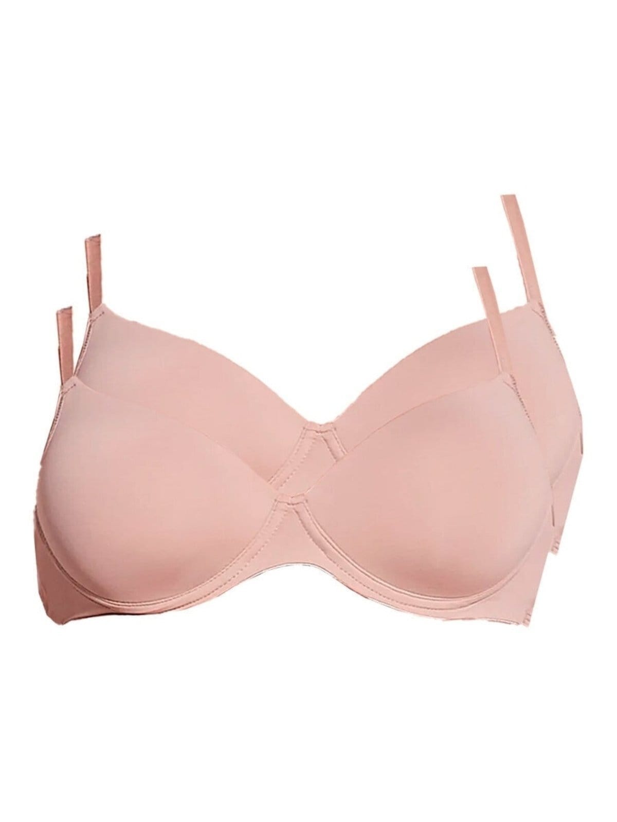 Vista principal Kit com 2 Sutiãs com Aro e Bojo Hope 2484 Taça B Hope bege