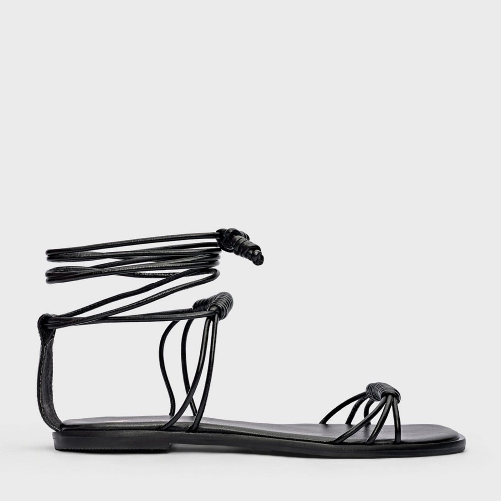 Vista principal Rasteira Tresse Carrano 777034 Carrano preto