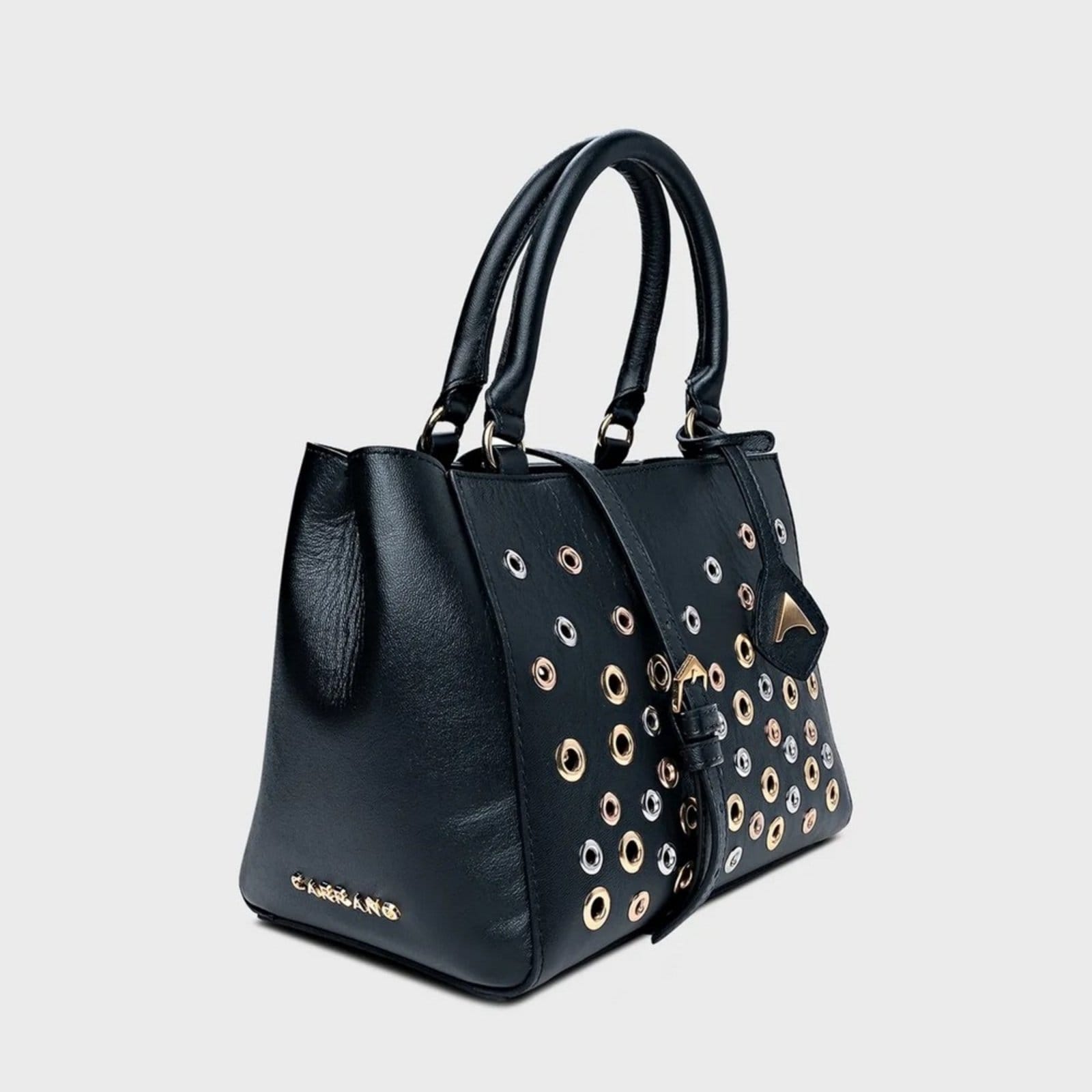 Vista 2 Bolsa Tote Ilhós Carrano 800809 Carrano preto