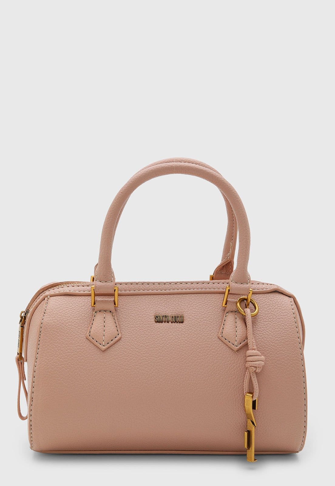 Bolsa Média Feminina Santa Lolla Texturizada Claro