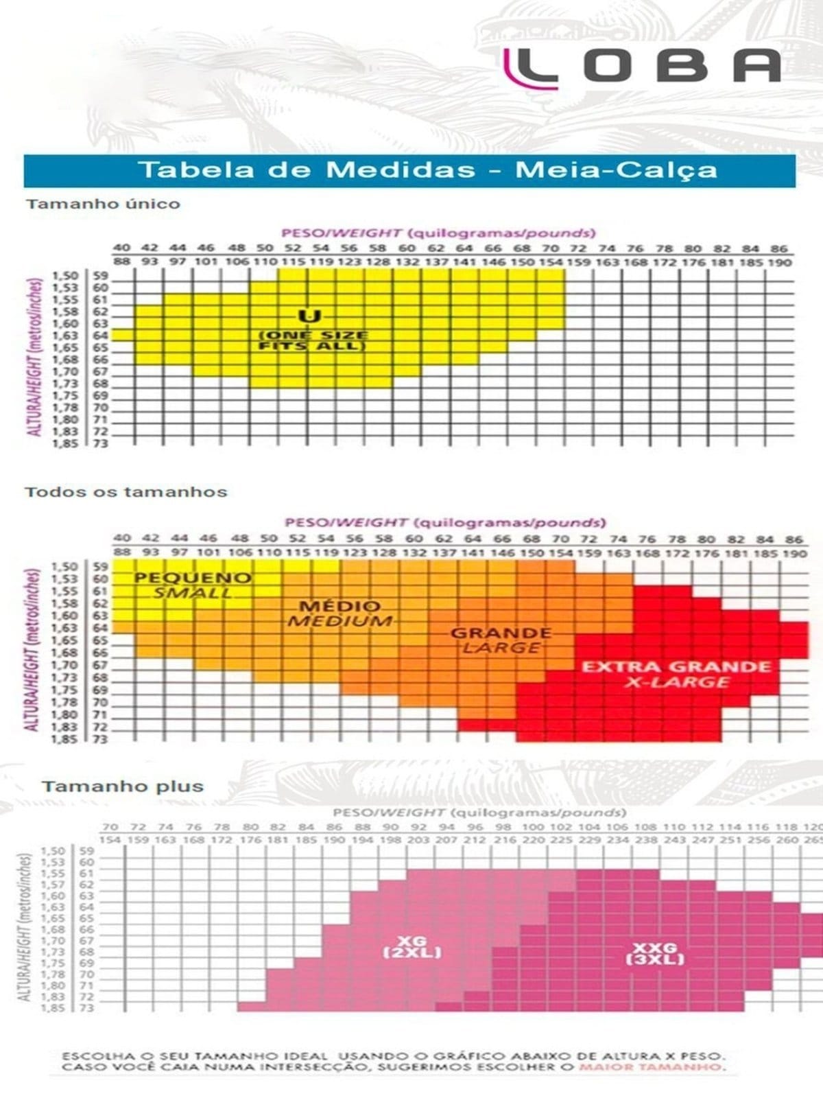 Meia Calça Alta Compressão com Ponteira Loba 5 - 2