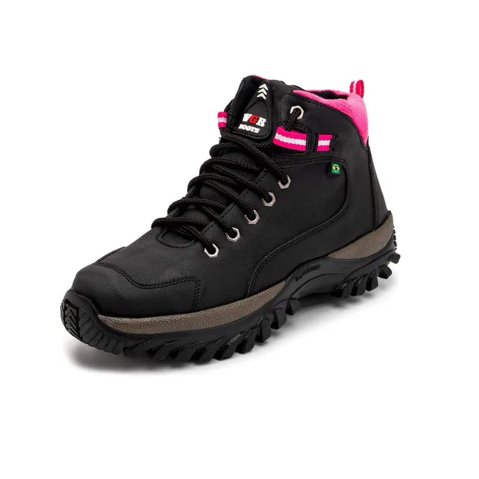 Vista principal Bota Feminina De Segurança Coturno Adventure Lavini Shoes preto