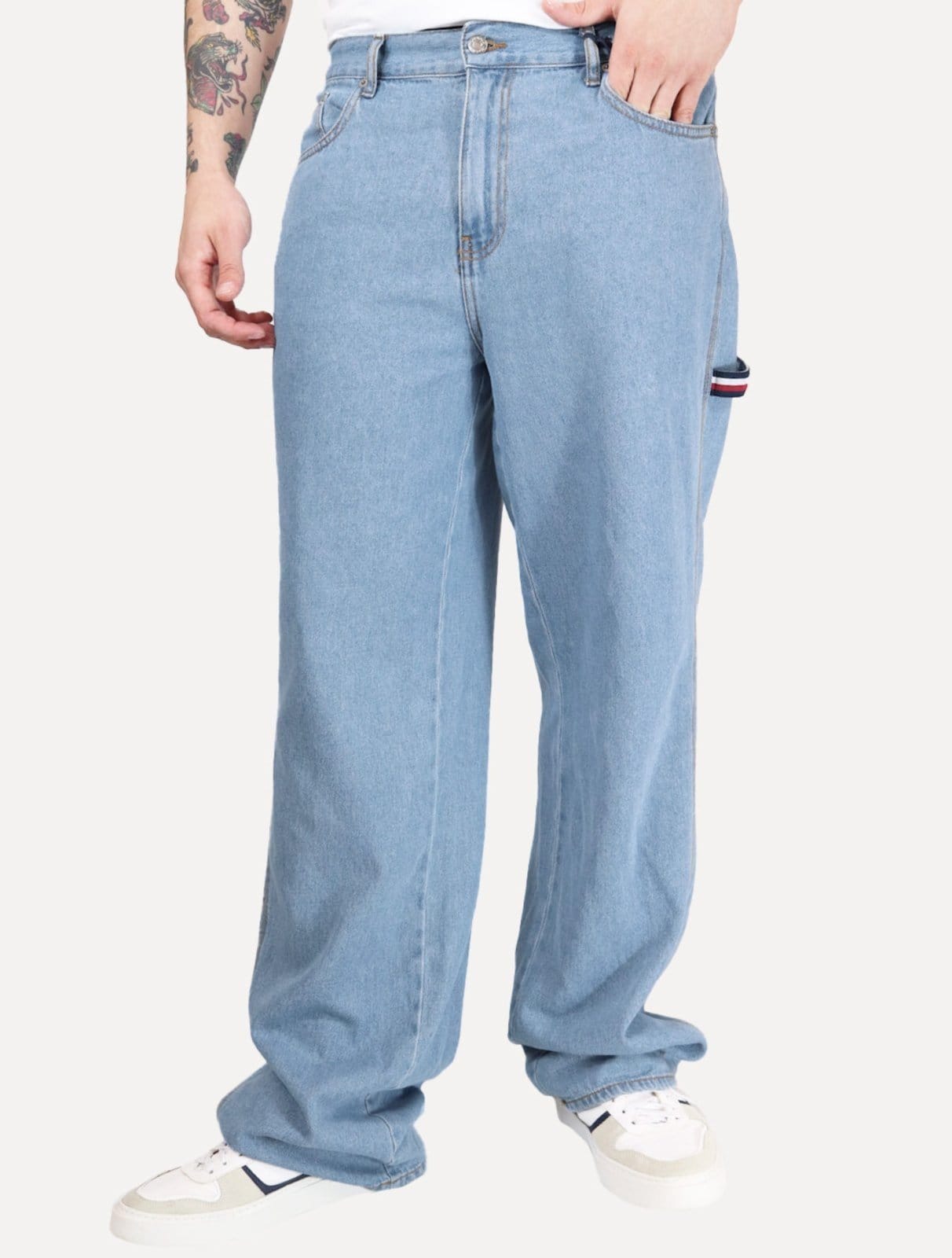 Calça Tommy Masculina Regular Straight Relaxed Jaimie Médio