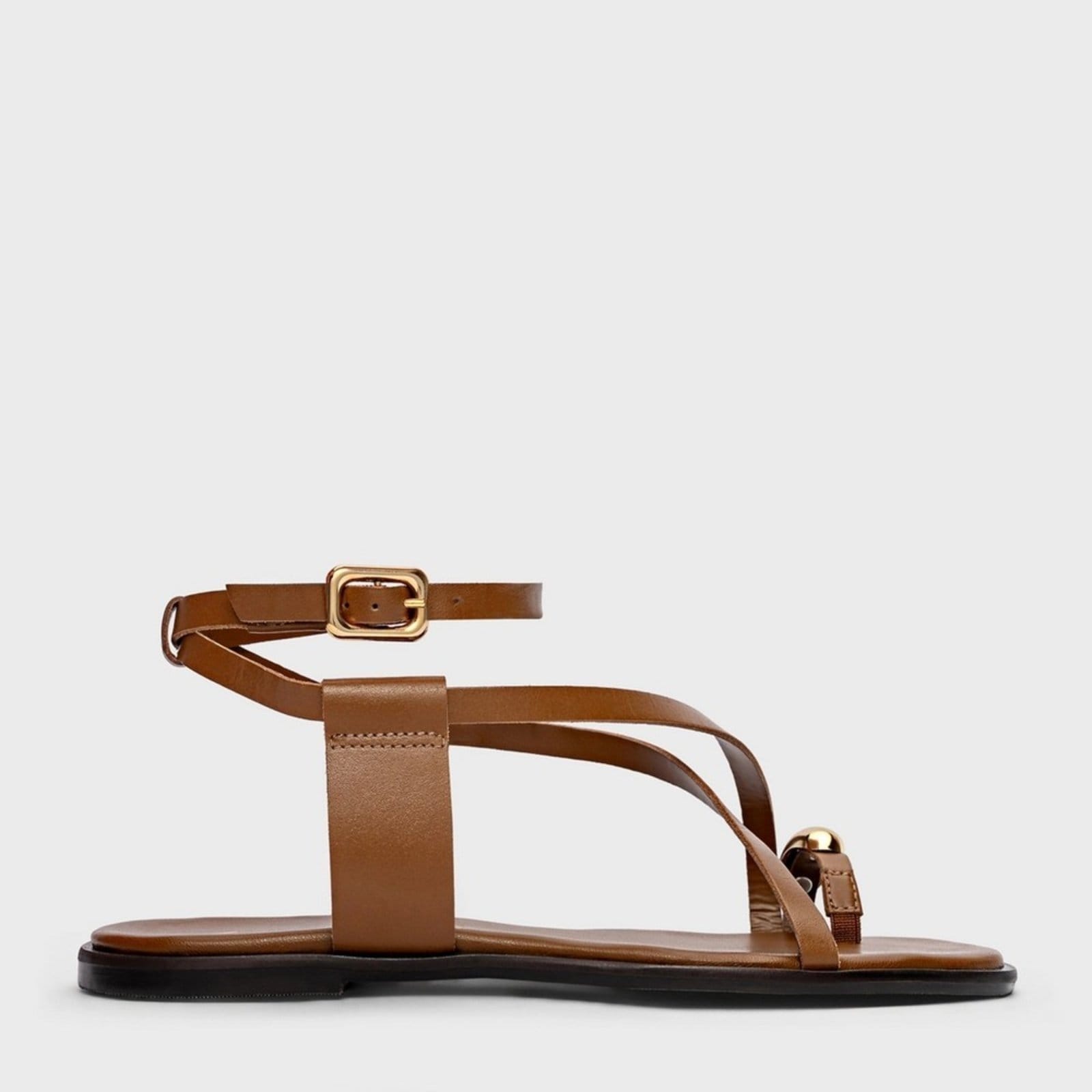 Vista principal Rasteira Iconic Carrano 777038 Carrano marrom