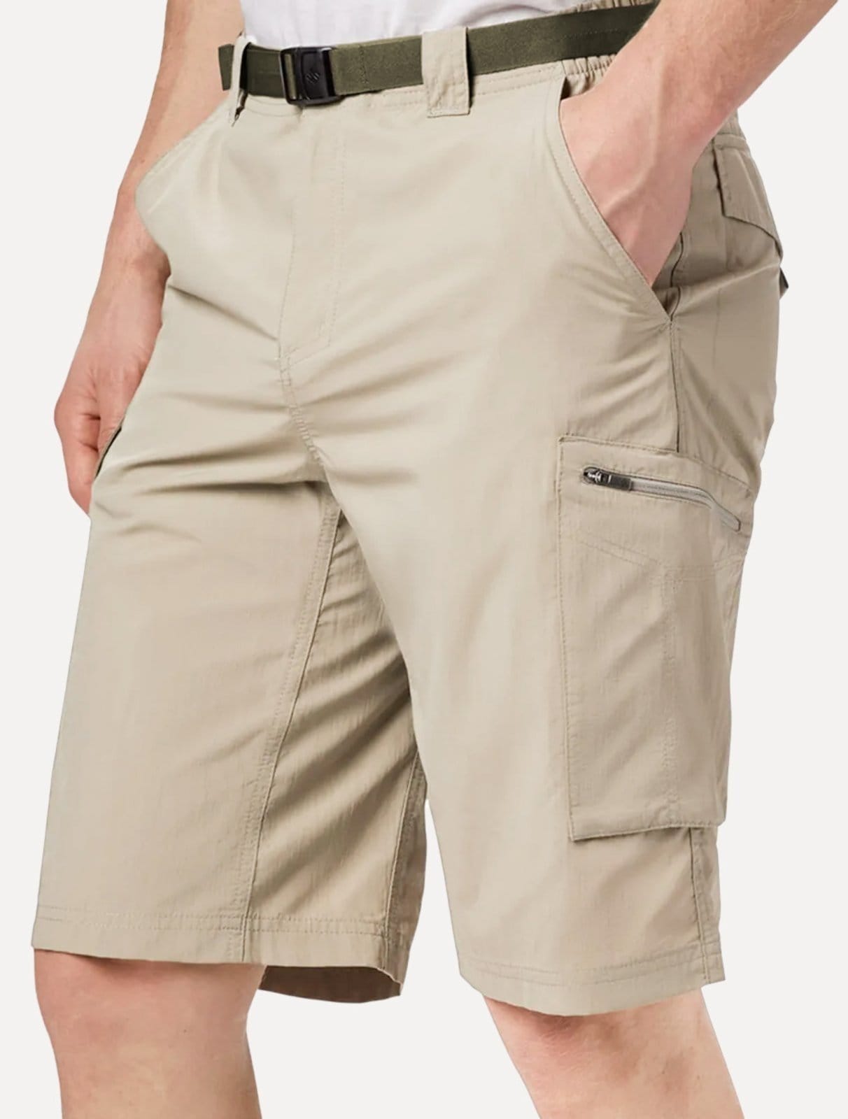 Vista principal Bermuda Columbia Masculina Cargo Silver Ridge Cáqui Columbia cáqui silver