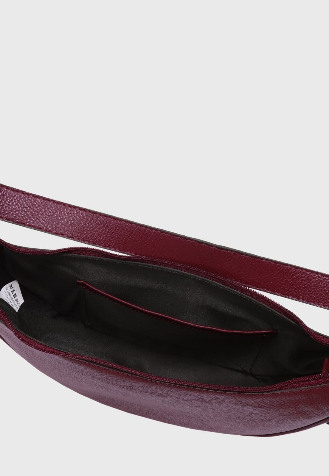 Vista 2 Bolsa Shoulder Couro Mariart Lima Rubi Floater Mariart bordô lima