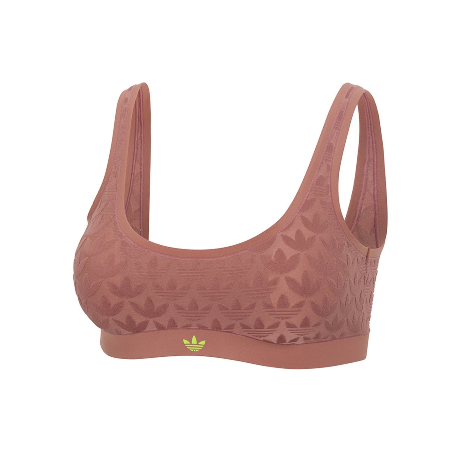Vista principal Sutiã Conforto Decote Redondo Adidas Underwear marrom