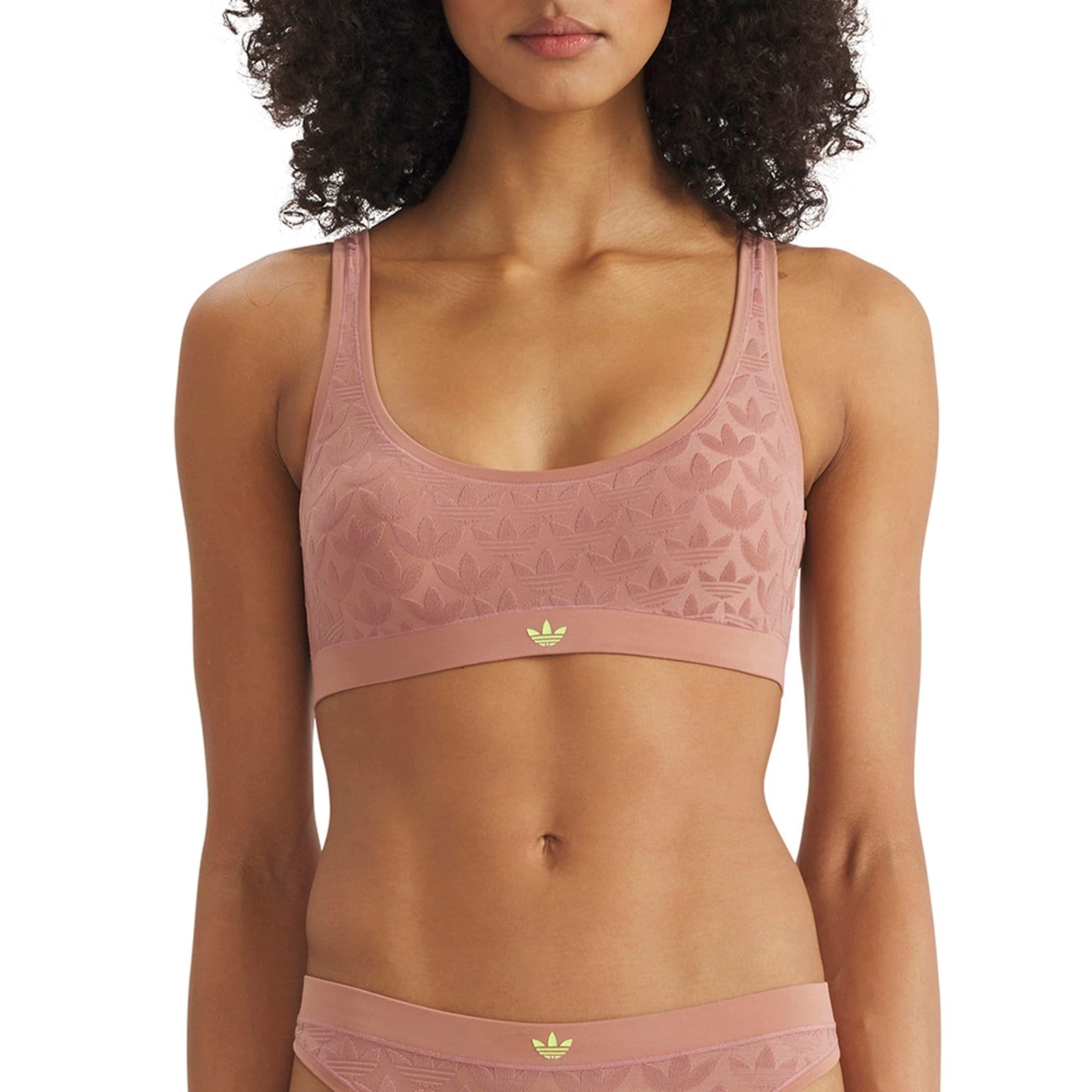 Vista 2 Sutiã Conforto Decote Redondo Adidas Underwear marrom