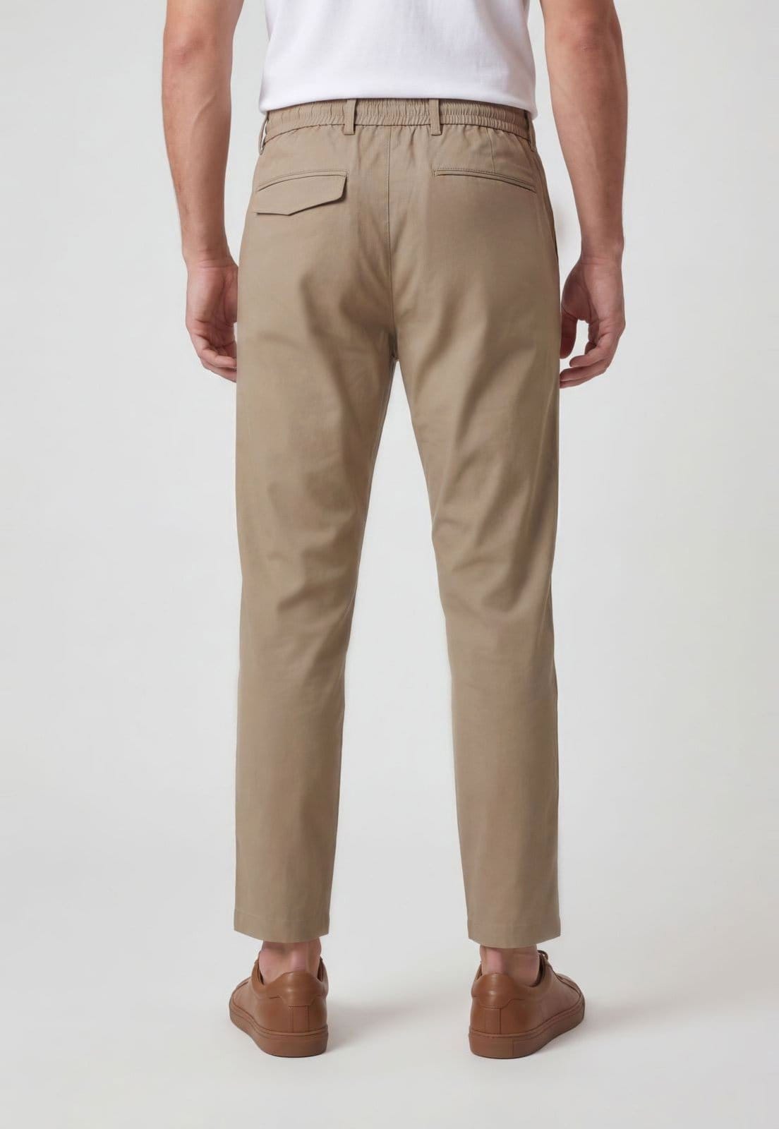 Vista 2 Calça Masculina Colcci Alfaiataria Caqui Colcci bege caqui