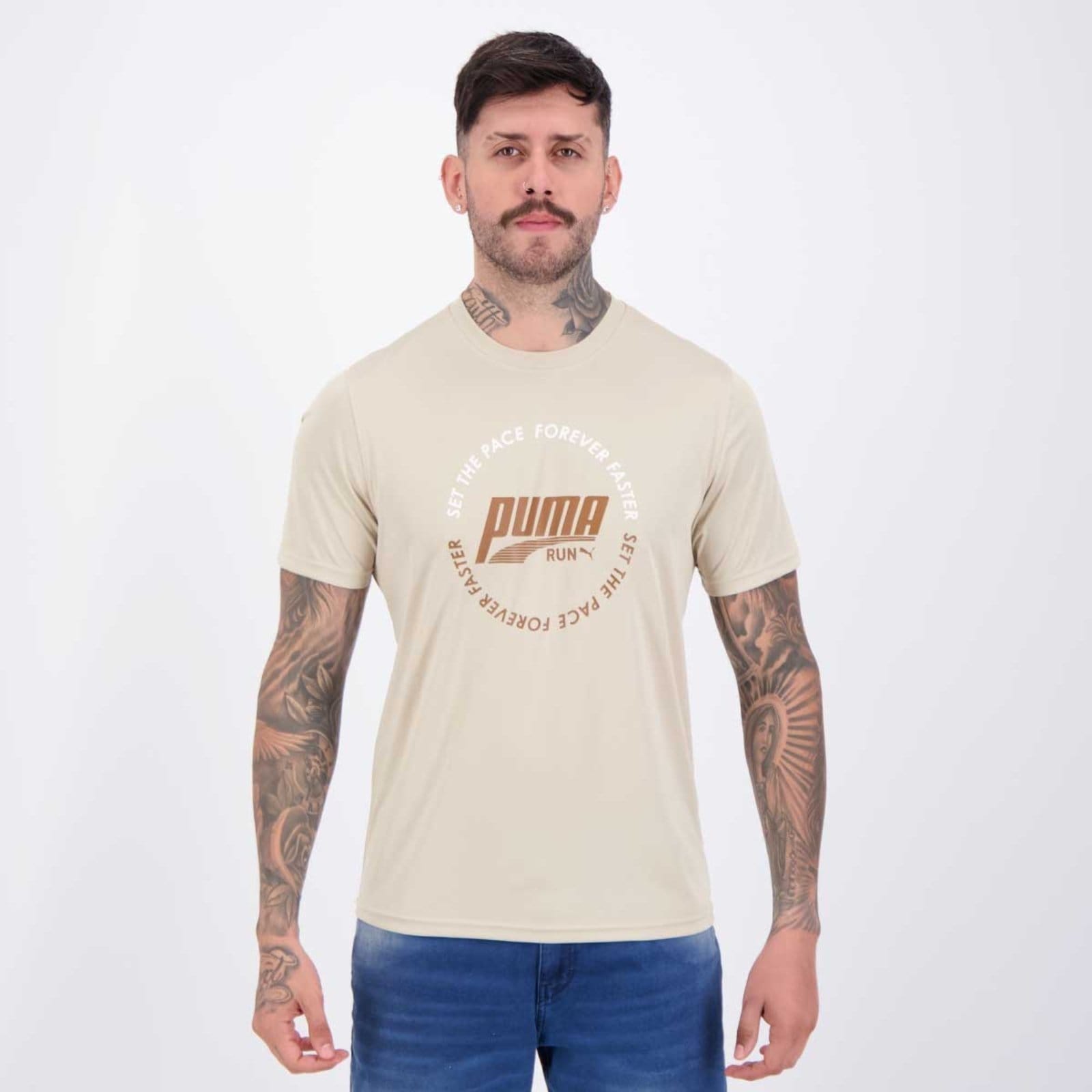 Camiseta Puma Graphic Run Emblem Tee