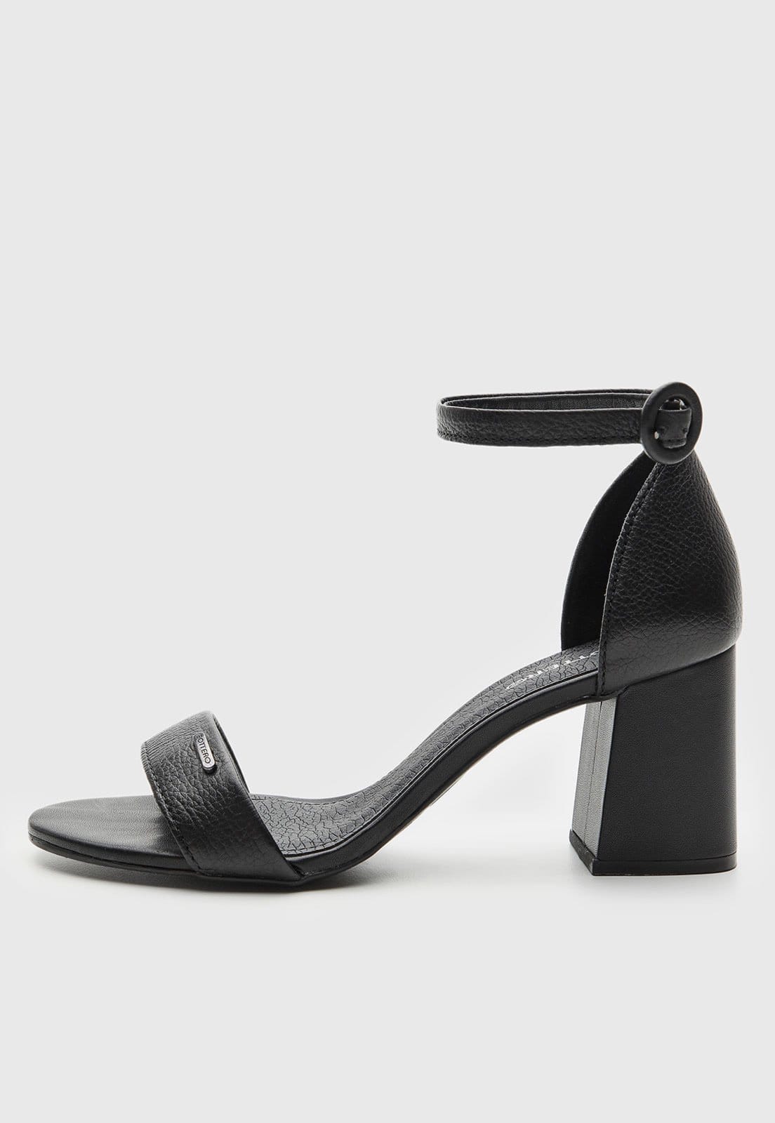 Sandália Feminina Bottero Salto Bloco Preta