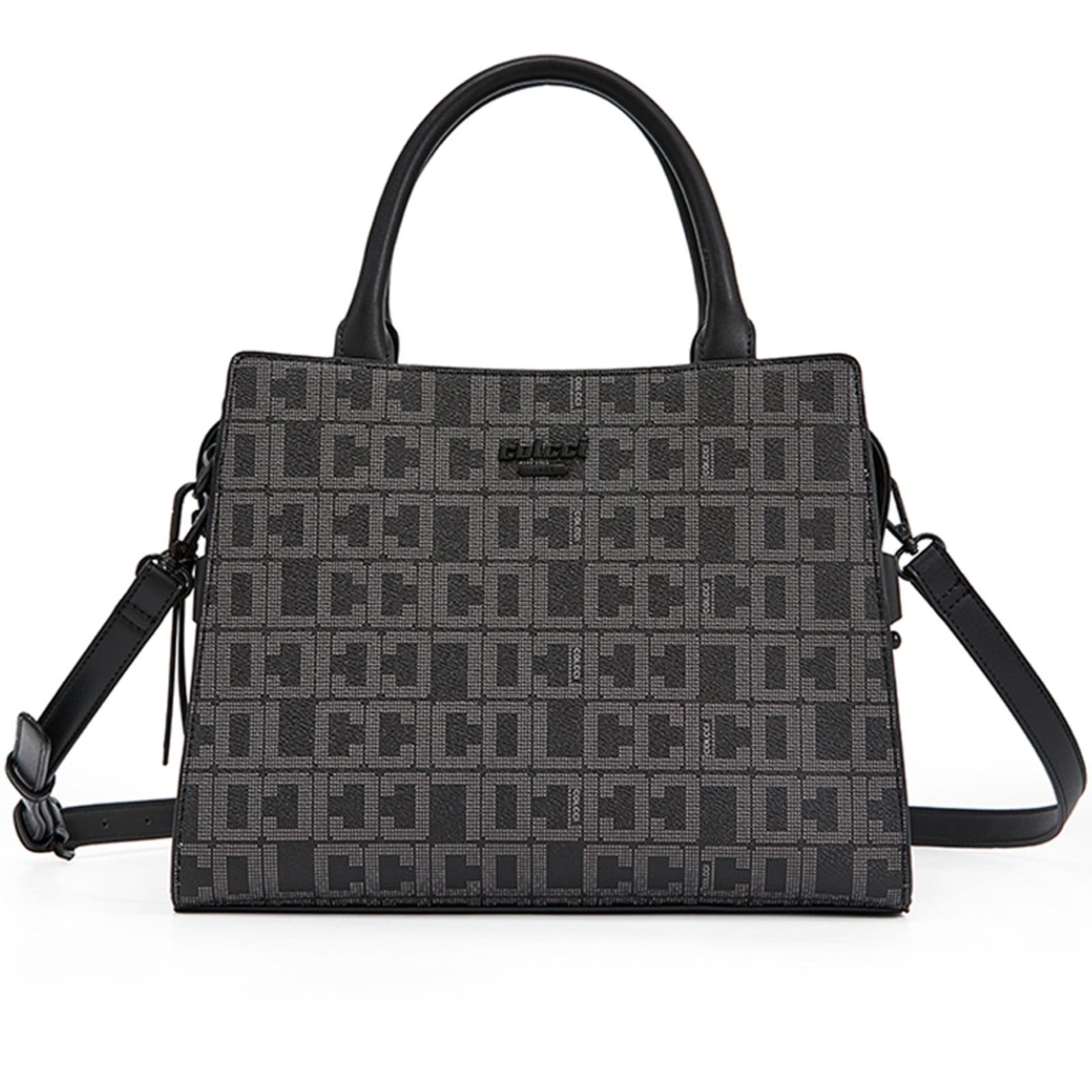 Vista principal Bolsa Tote Colcci Monograma Ou25 Feminino Colcci preto