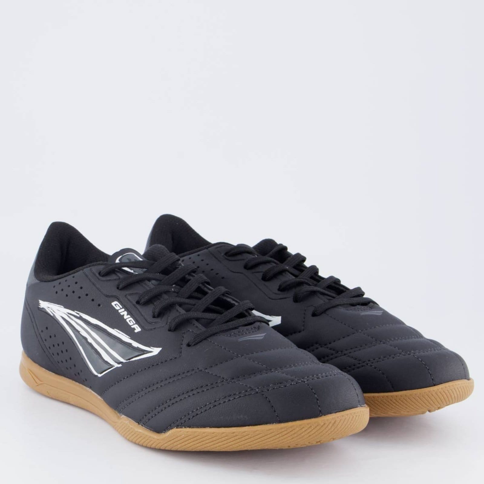 Vista 2 Chuteira Penalty Ginga Y-1 Futsal Preta Penalty preto