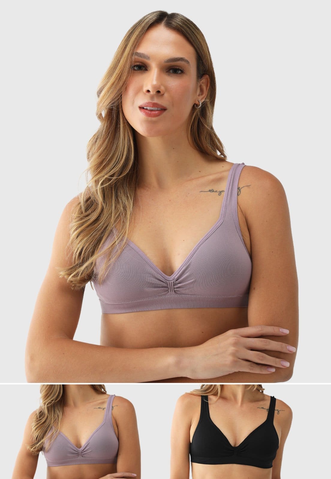 Vista principal Kit 2pçs Sutiã Trifil Af Top Daily Lilás TRIFIL roxo