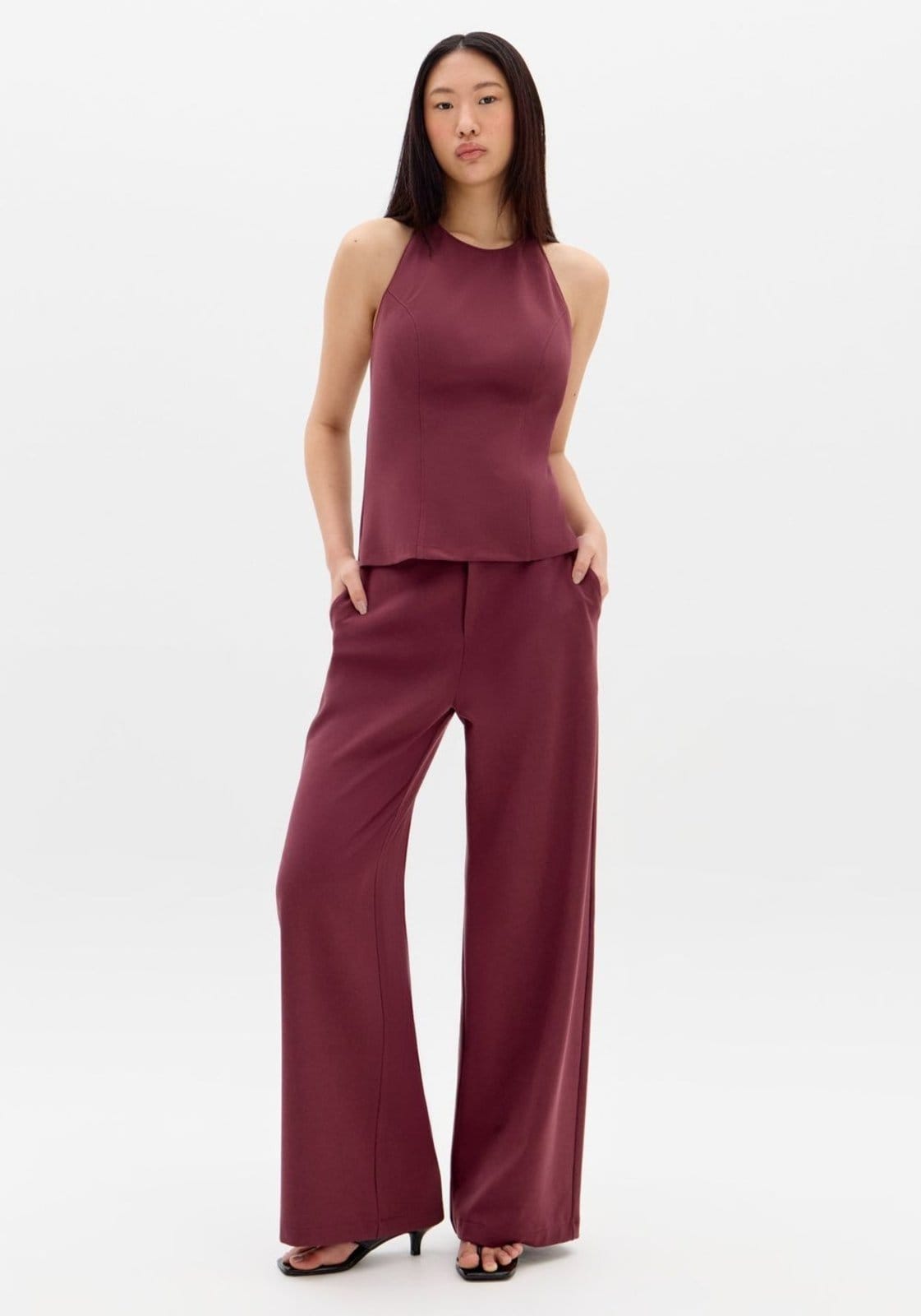 Vista principal Calça Full Length Cintura Média My Favorite Things vermelho