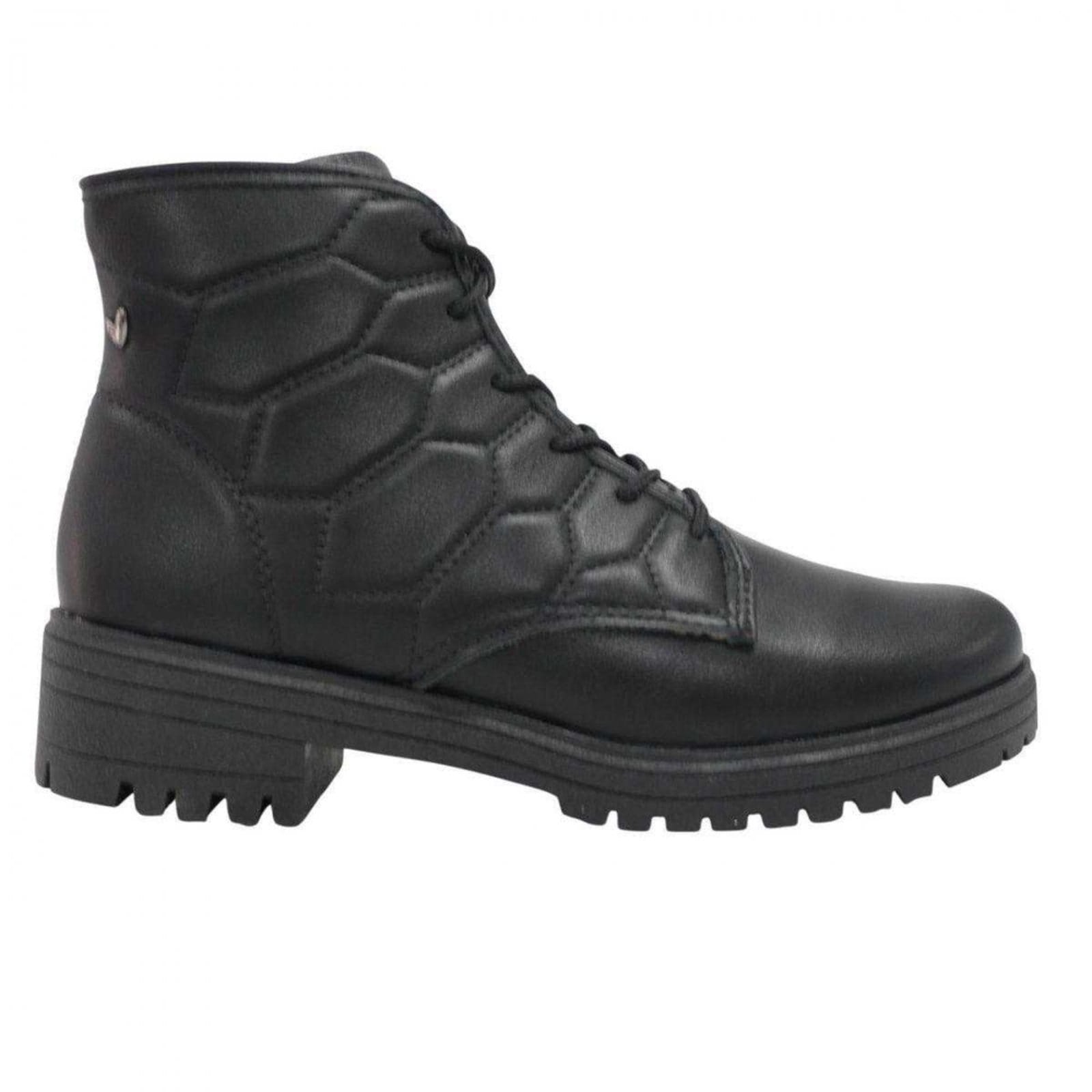 Vista principal Bota Feminina Mississipi Cano Curto Salto Baixo MISSISSIPI preto