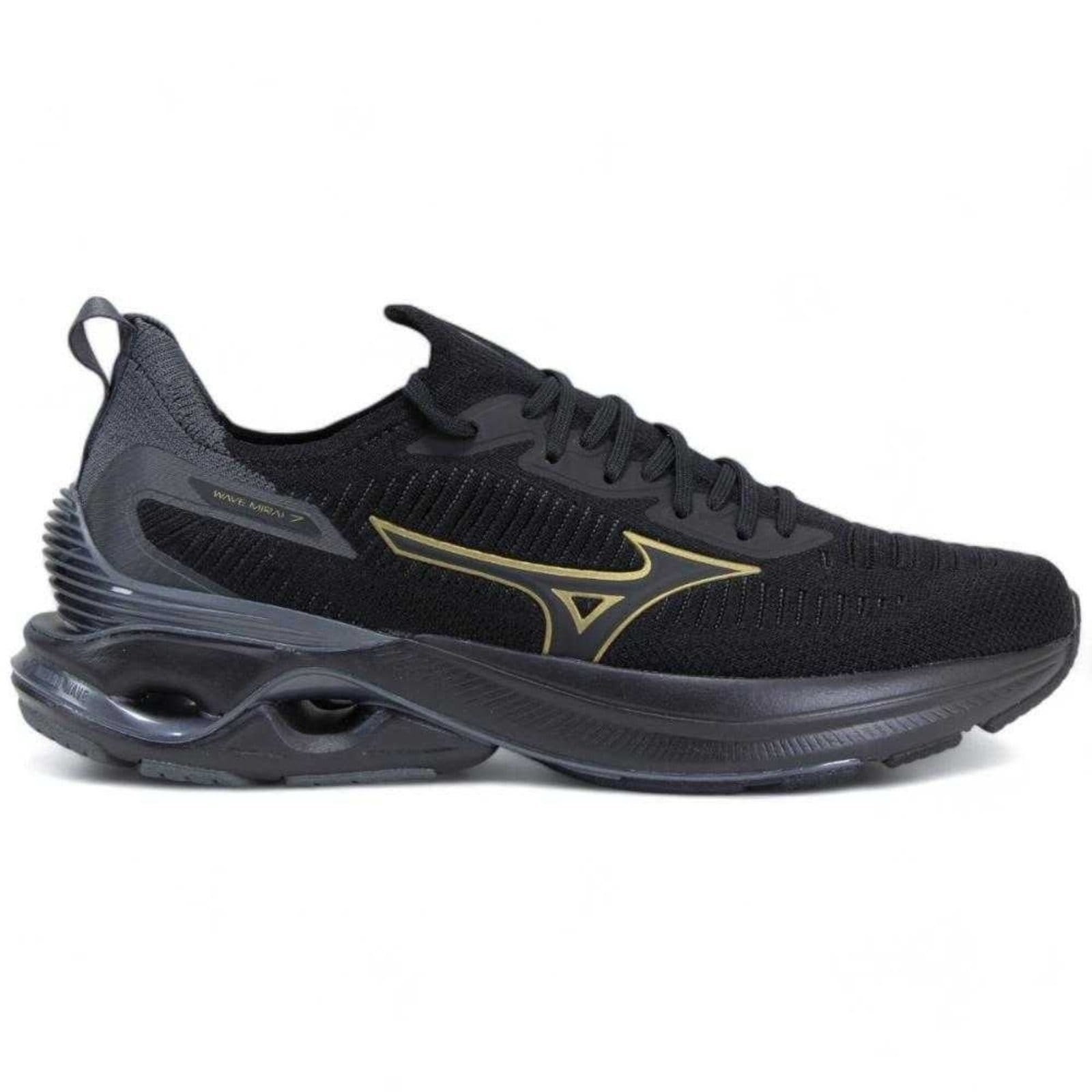 Vista principal Tênis Masculino Mizuno Wave Mirai 7 Mizuno preto