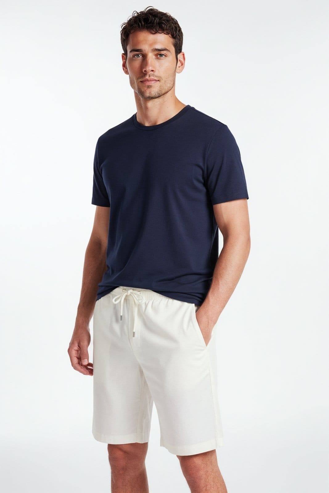 Vista principal Short Cós Elástico Traymon - Off White - Xgg Traymon off-white white