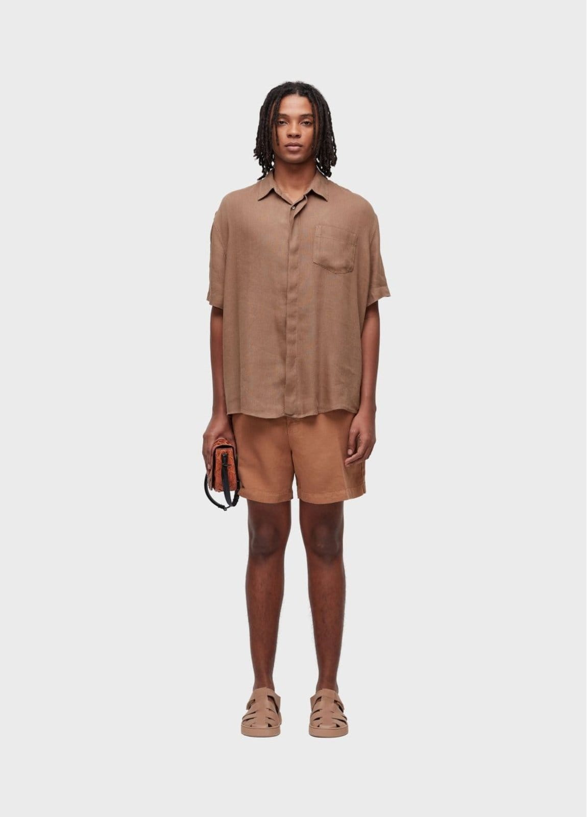 Bermuda alfaiataria flow linen