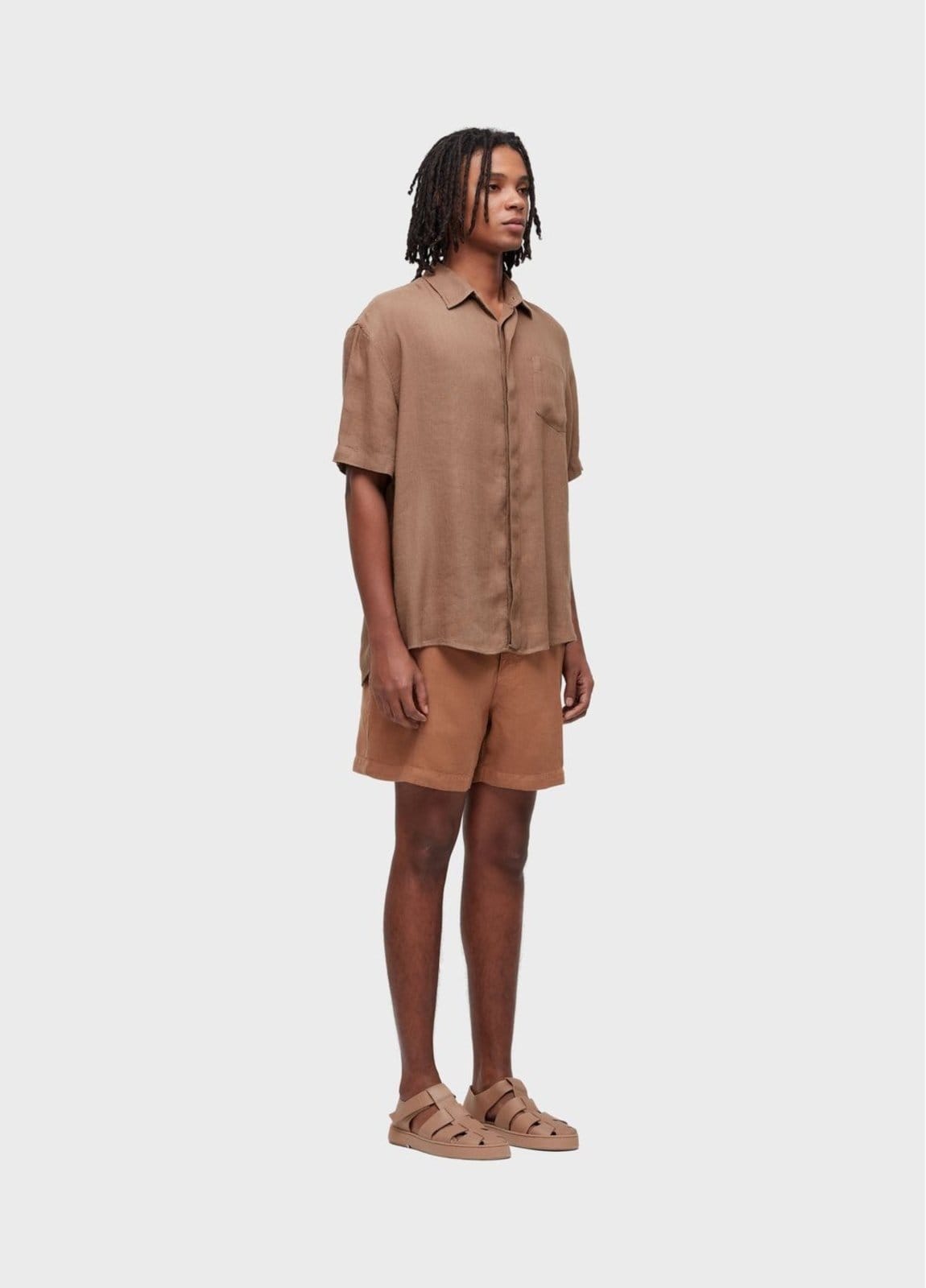 Vista 2 Bermuda alfaiataria flow linen Osklen bege