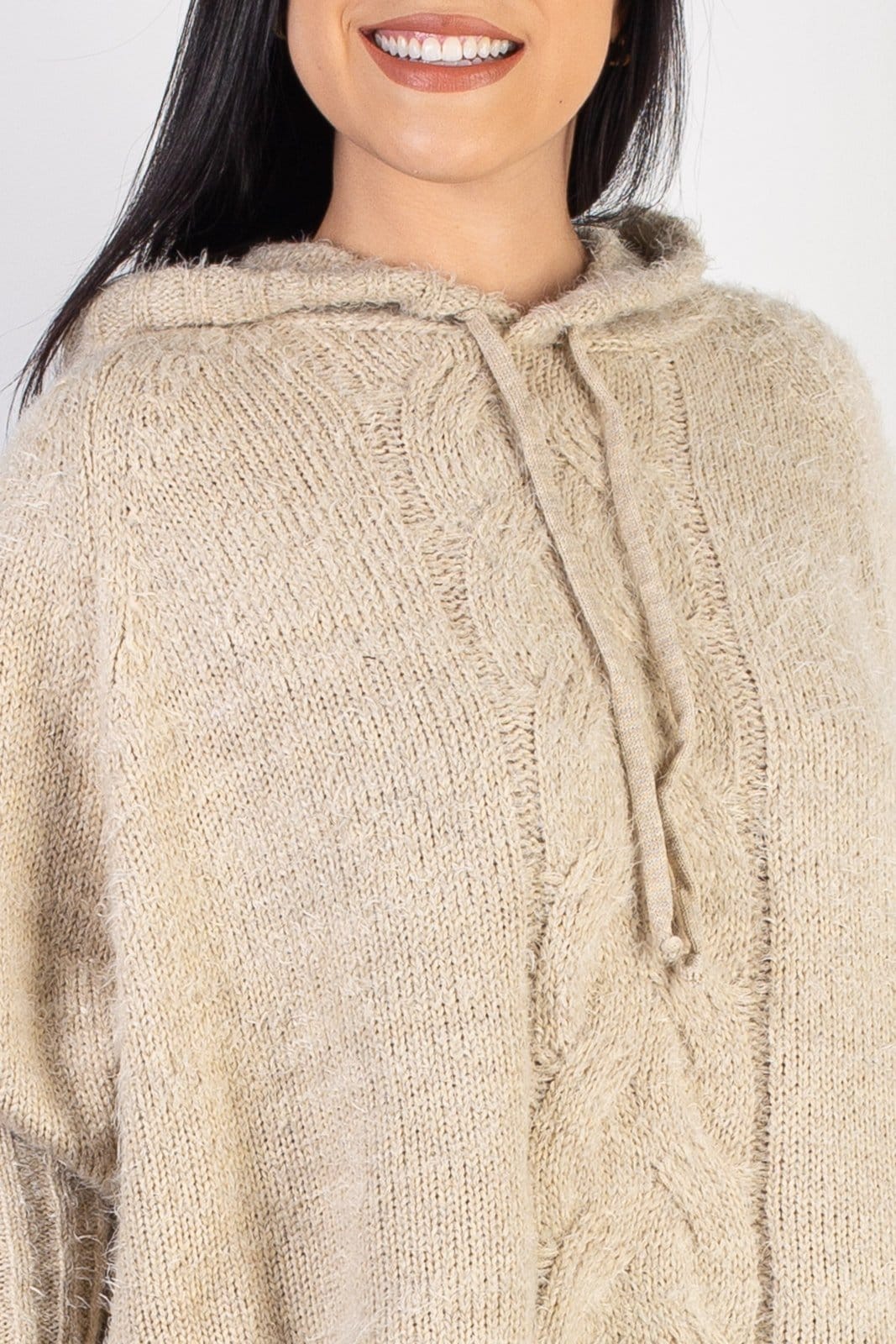 Poncho Enluaze Feminino De Malha Com Trança 60012 - 2