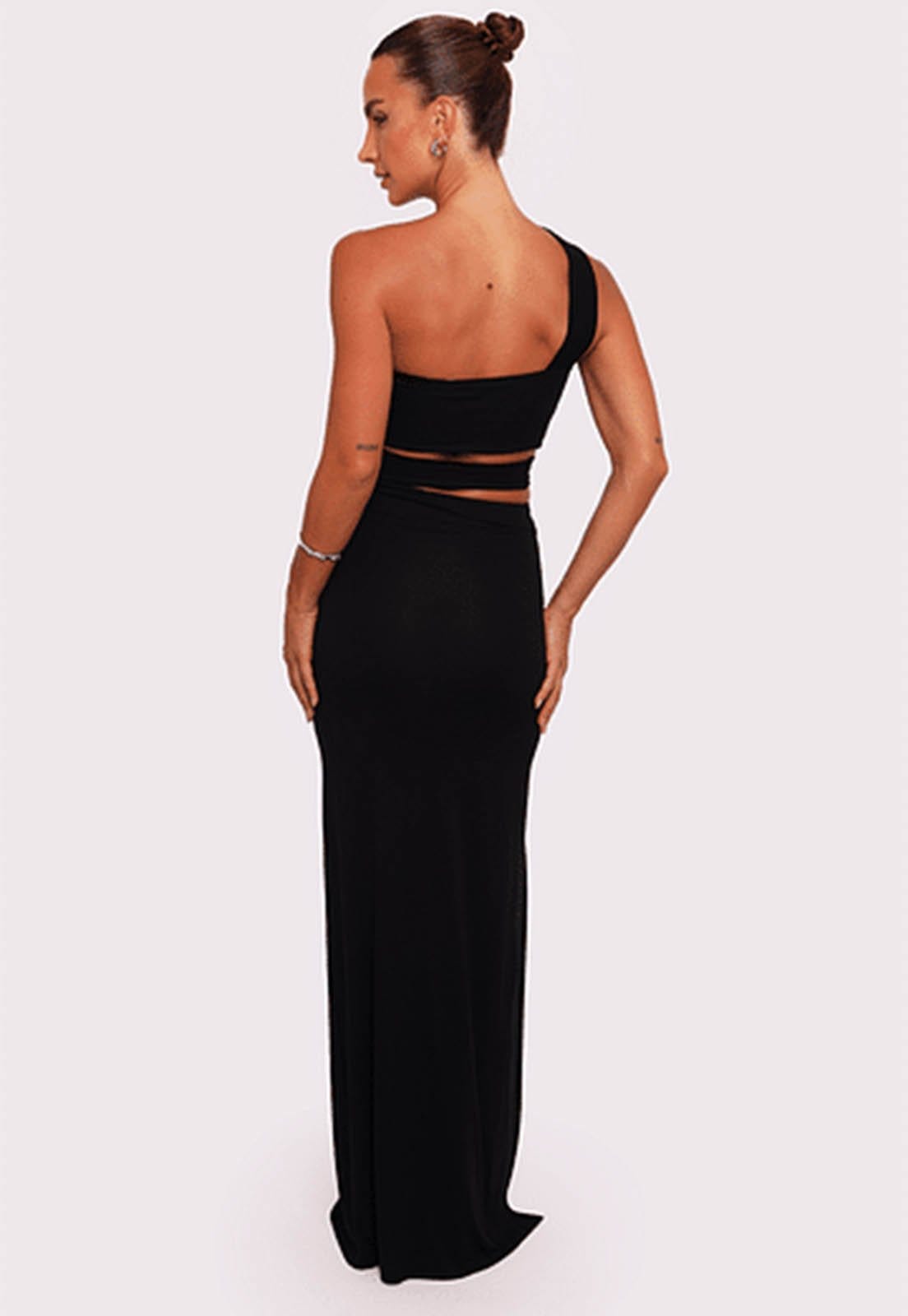 Vista 2 vestido recortes vênus Mundo Lolita mundololita preto