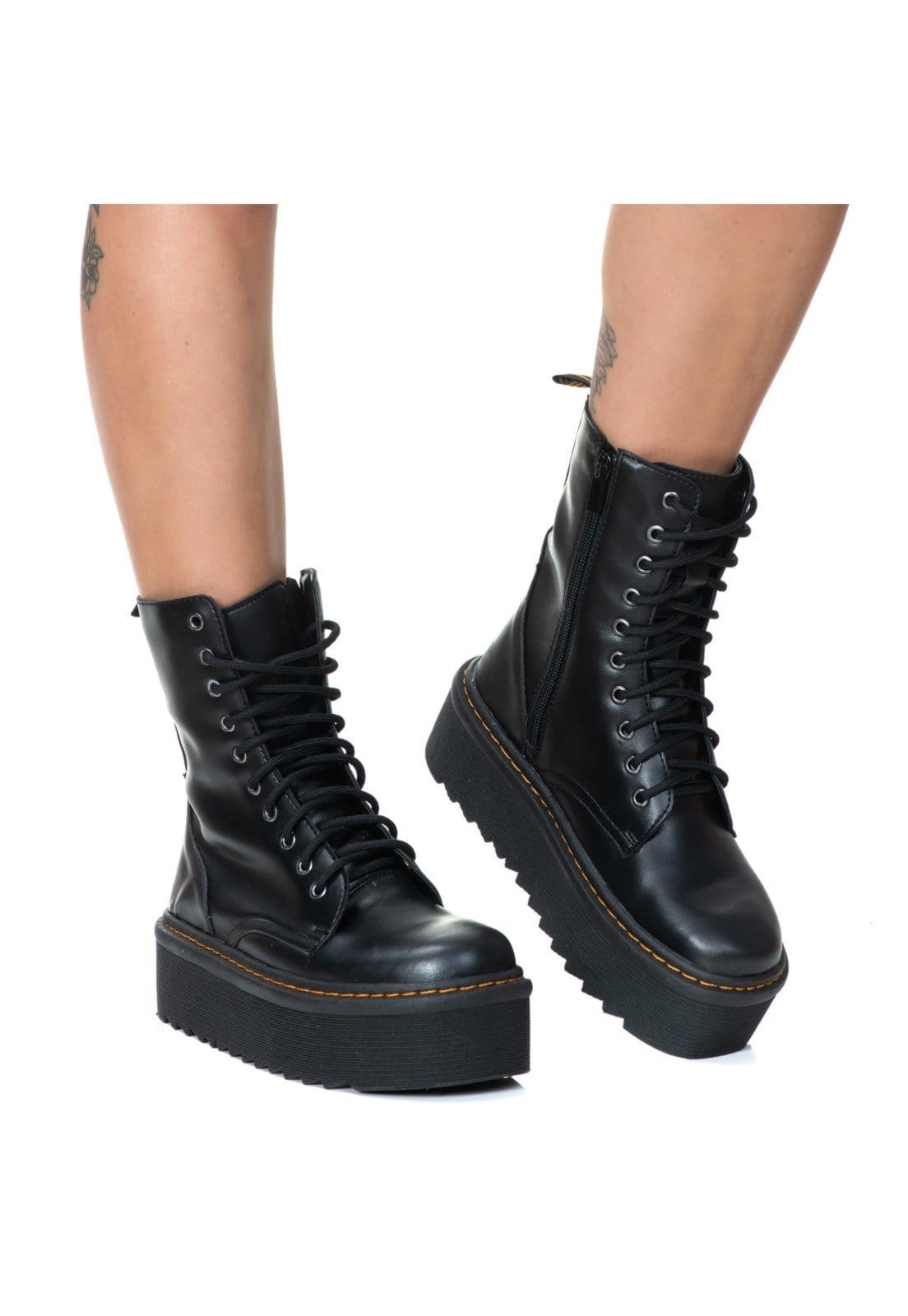 Vista 2 Coturno Plataforma Brienne Estilo Veggie ESTILO VEGGIE SHOES preto