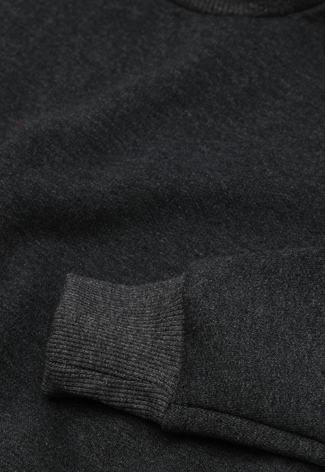 Vista 2 Moletom Gola Redonda Feminino Flanelado Estampa Paris Chumbo Benellys grafite