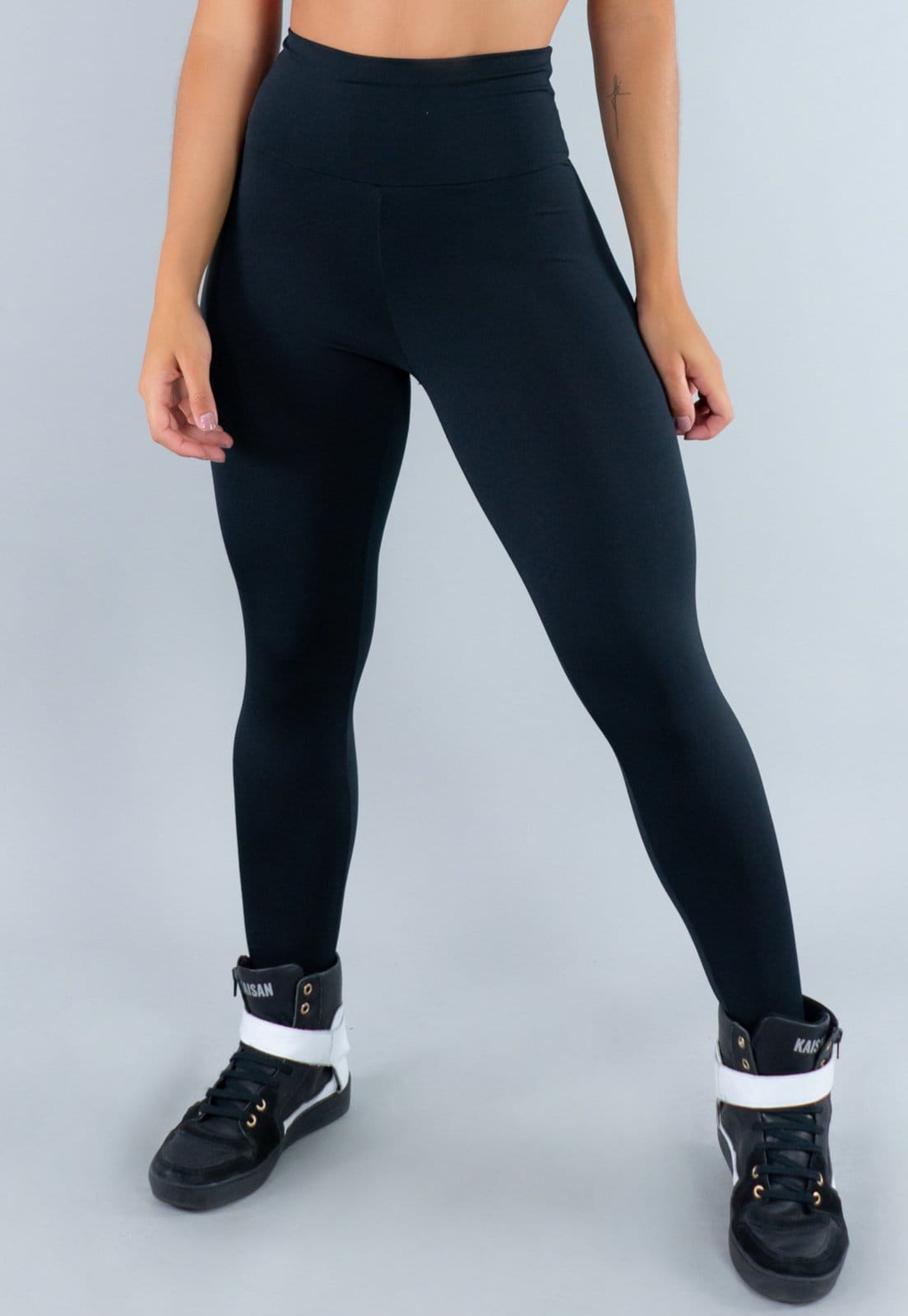 Vista principal Calça Legging MVB Modas Cintura Alta Preta Mvb Modas preto