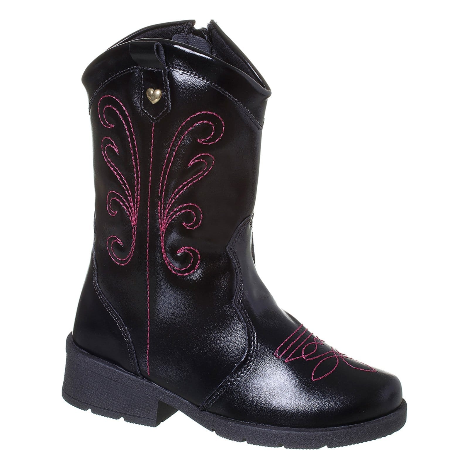 Vista 2 Infantil - Bota Texana Menina Angipé Preta Angipé preto