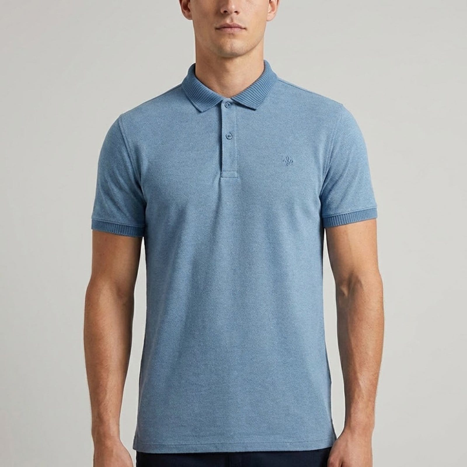 Camisa Polo Dudalina Mouline Gola Textur Ou26 Masculino