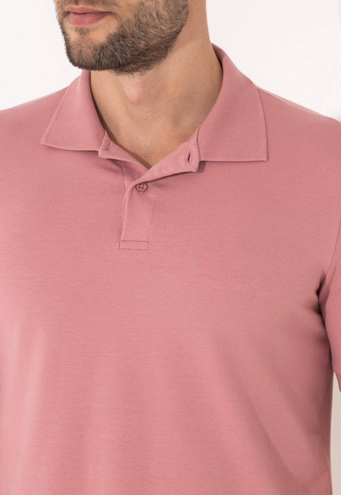 Vista 2 Polo Traymon Slim Velho Traymon rosa