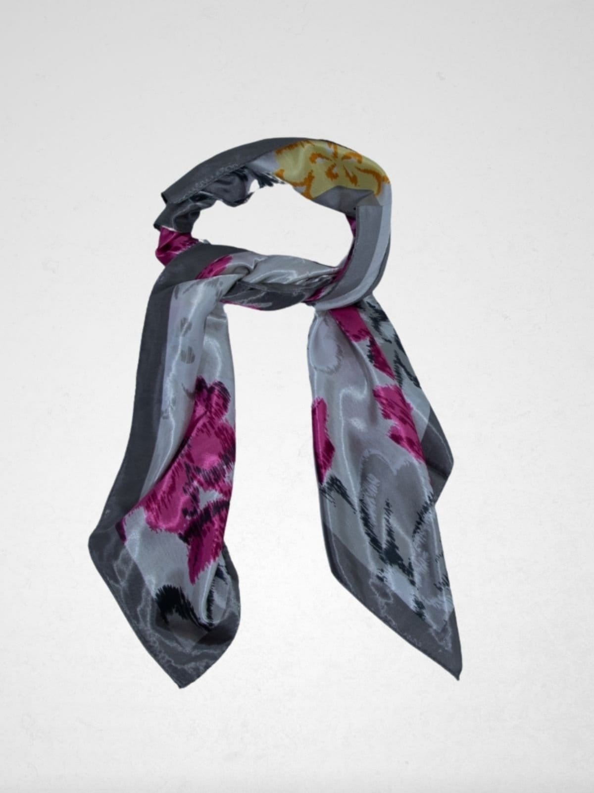 Lenço Via Lessa Milazzo Acetinado Estampa Floral