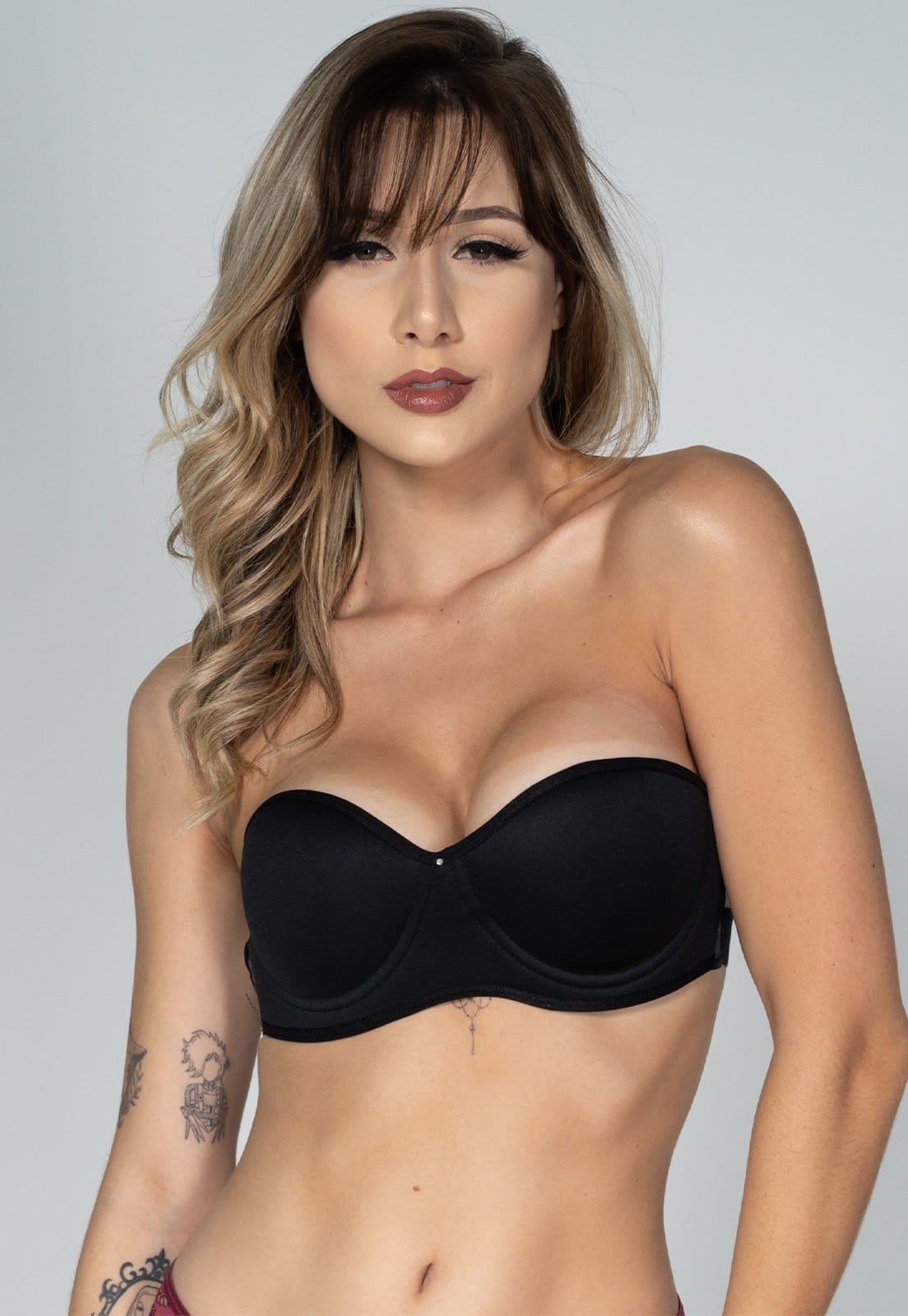 Soutien Feminino Serra e Mar Modas Lingerie Com Bojo Costa Nua