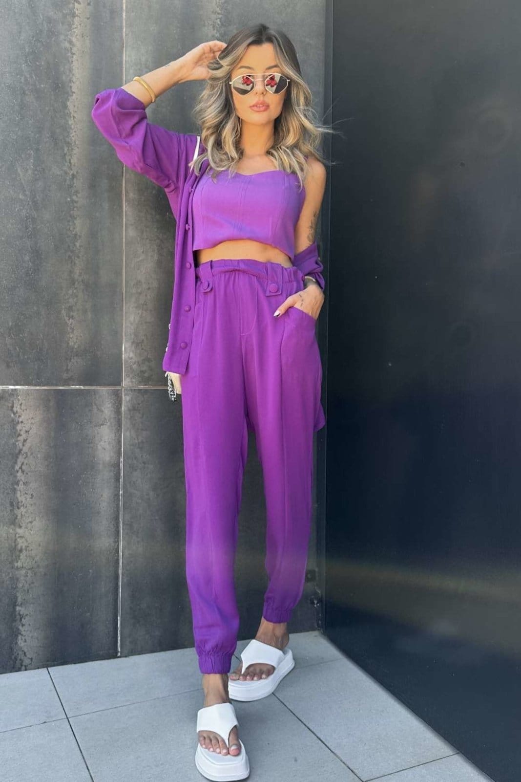 Calça Vanibele Jogger Violeta