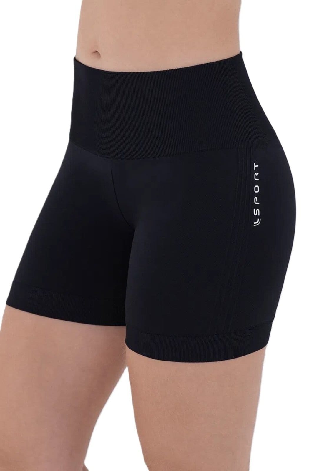 Vista principal Short Legging Feminino Adulto Curto Basic Lupo Sport Lupo preto