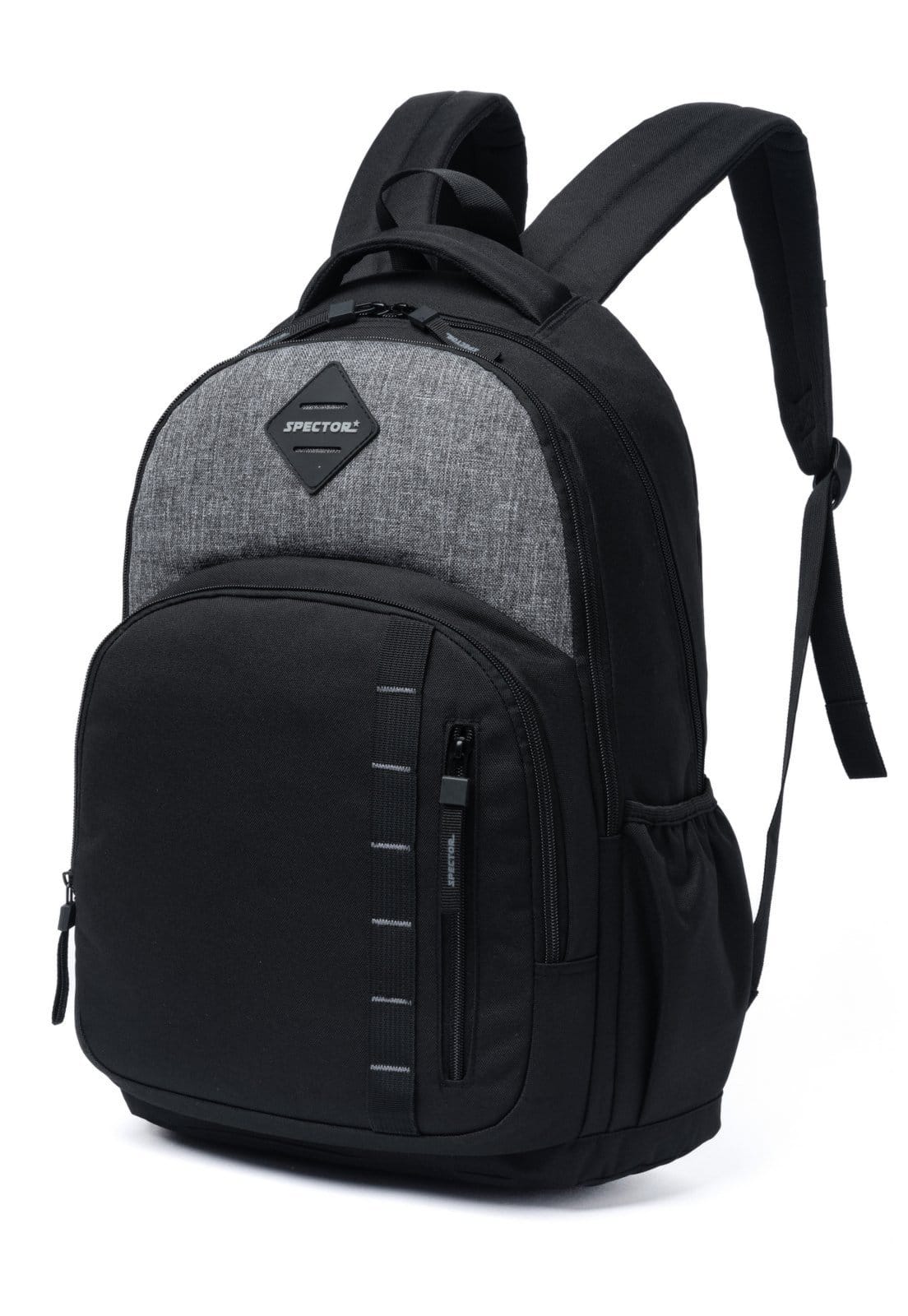 Vista 2 Infantil - Mochila Escolar Spector Reforçada Masculina Espaçosa Resistente Casual Spector preto