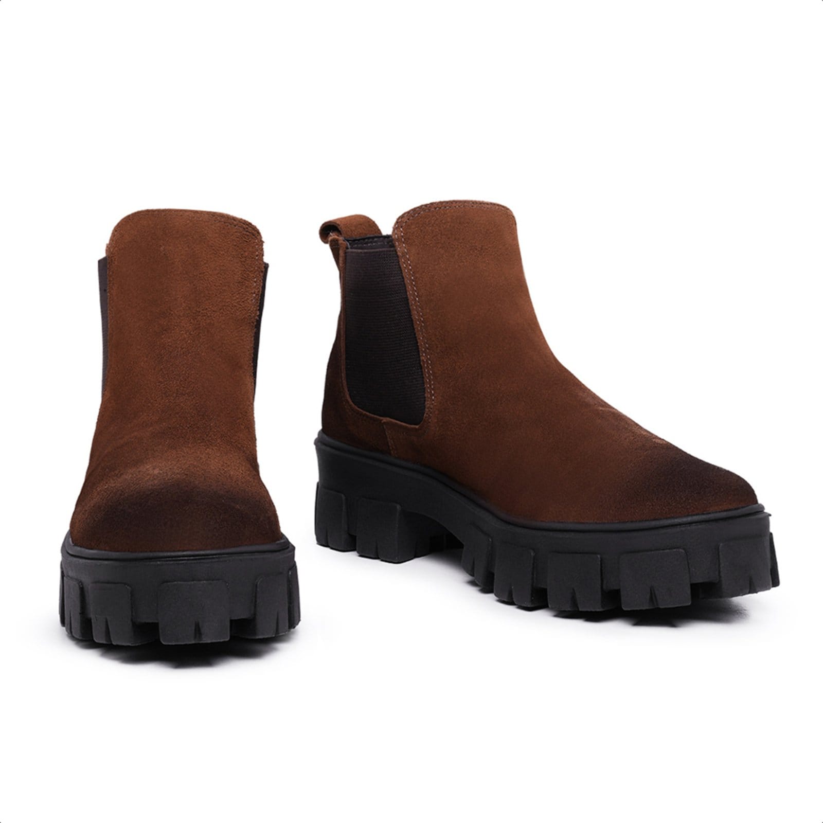 Vista 2 Bota Chelsea Masculina Malbork Ferrugem com Solado Tratorado 24788MF Malbork marrom