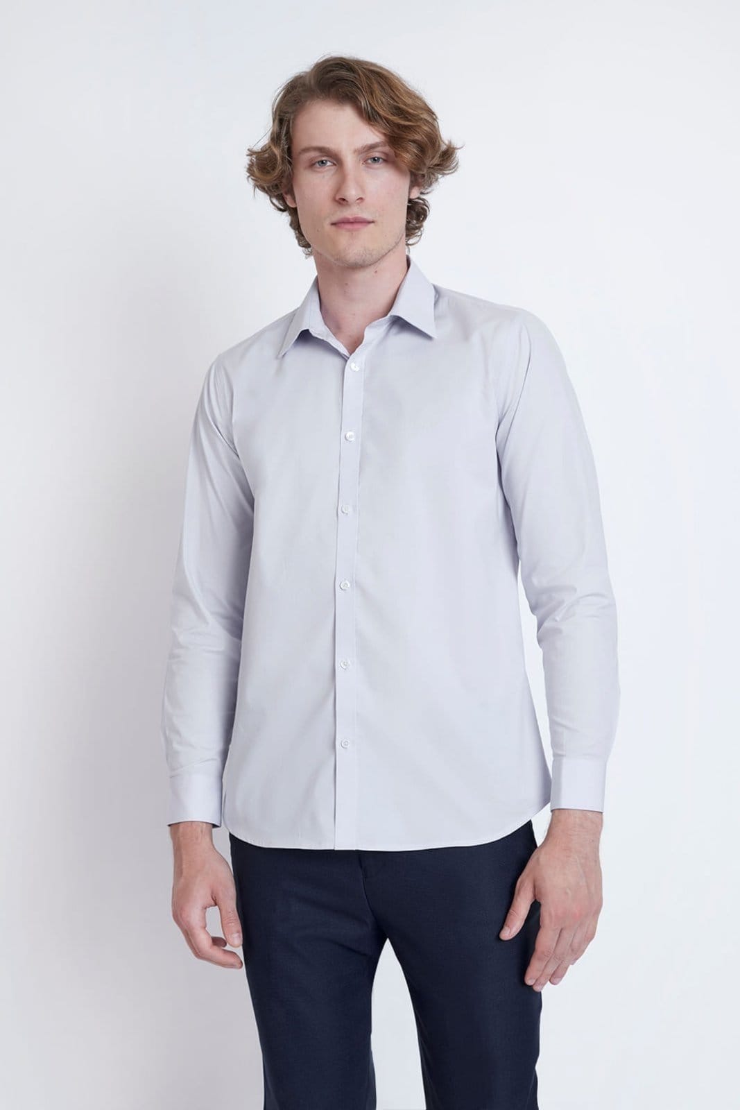 Camisa Reg Social Com Elastano Lilas