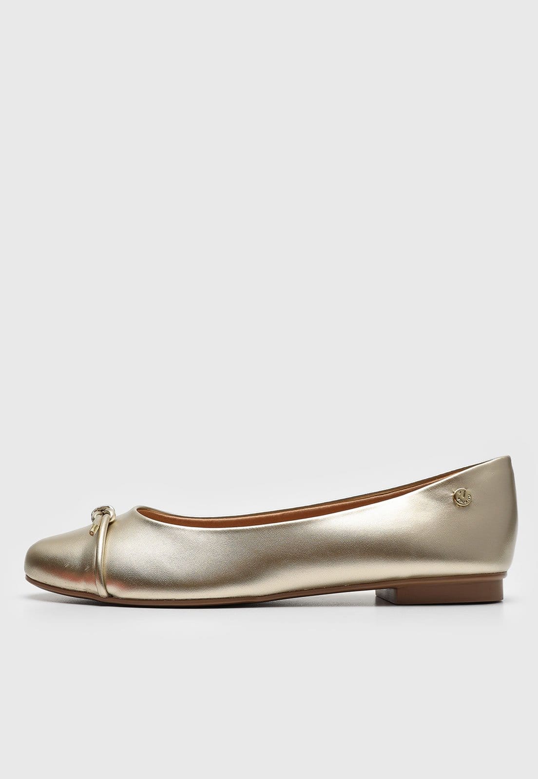 Sapatilha Via Uno Metalizado Dourada