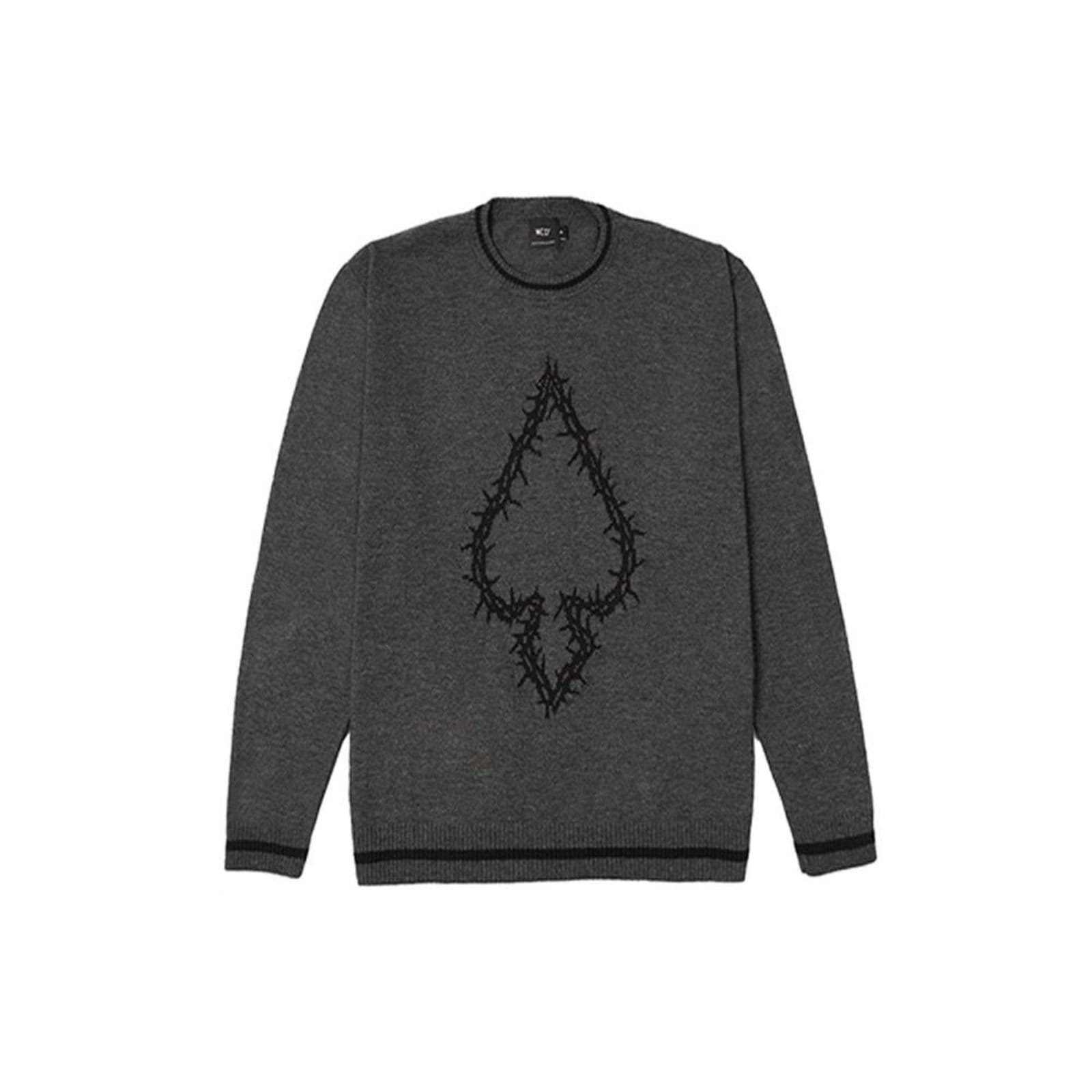 Vista principal Suéter MCD Espada Espinhos WT24 Masculino Mescla Escuro MCD grafite