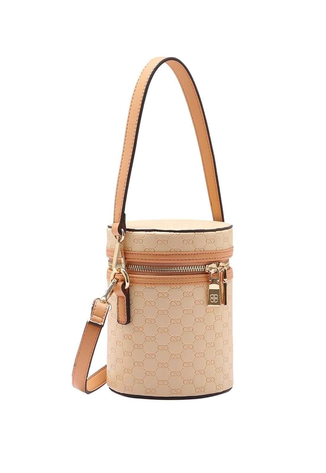 Vista 2 Bolsa Feminina Chenson Original Luxury Monograma Ombro 3485051 Chenson bege