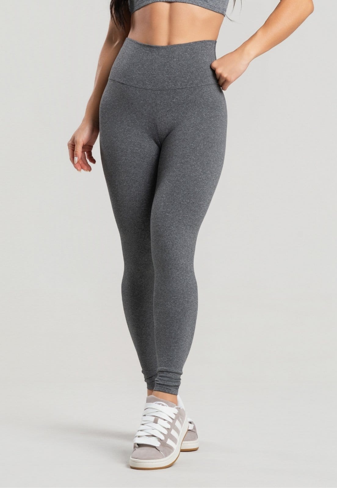 Calça Legging Vekyo Peluciada Suplex Cós Alto Lisa