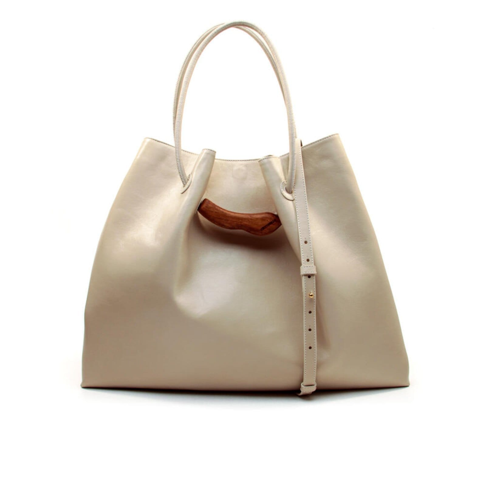 Bolsa Couro Off White Cecconello C2610-2