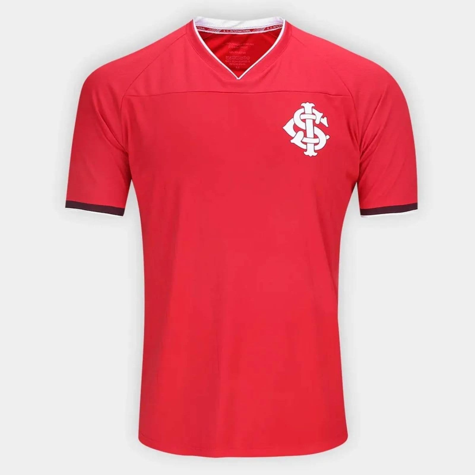 Vista 2 Camisa Internacional Power II Vermelha 10 Alan Patrick Betel vermelho
