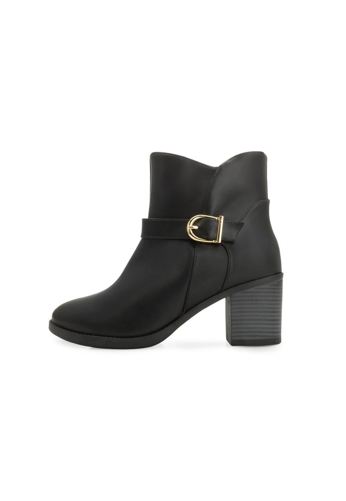 Vista 2 Bota Cano Curto Quiz e Meia QZ25-69198 Quiz preto