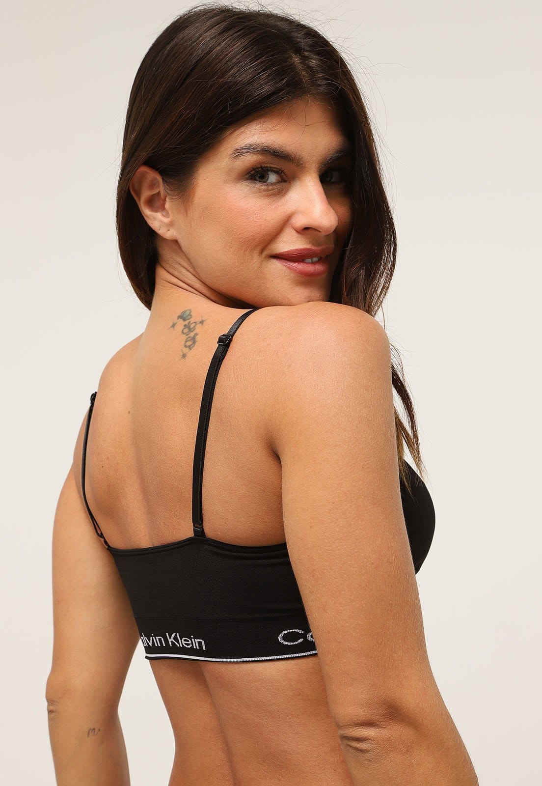 Vista 2 Top Calvin Klein Underwear Modern Seamless Calvin Klein Underwear preto